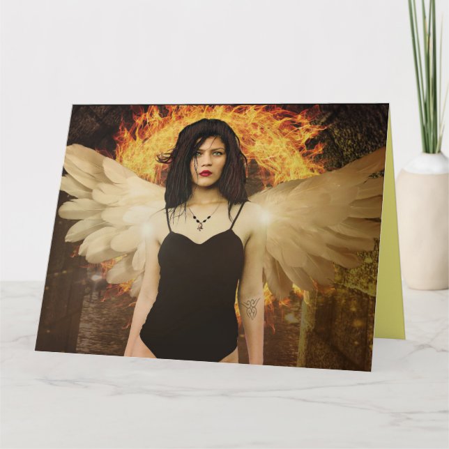 JOLIE ANGEL FILLE ART IMAGINAIRE CARTES D'ANNIVERS (Devant)