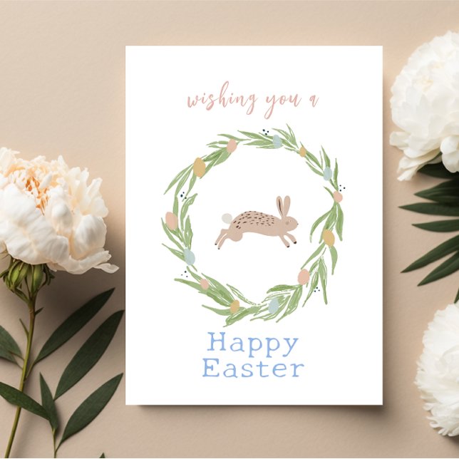 Jolie aquarelle Bonne carte de Pâques (Créateur téléchargé)