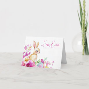 Jolie aquarelle OEufs de Pâques Carte de vacances