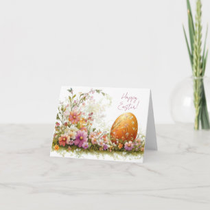 Jolie aquarelle OEufs de Pâques Carte de vacances