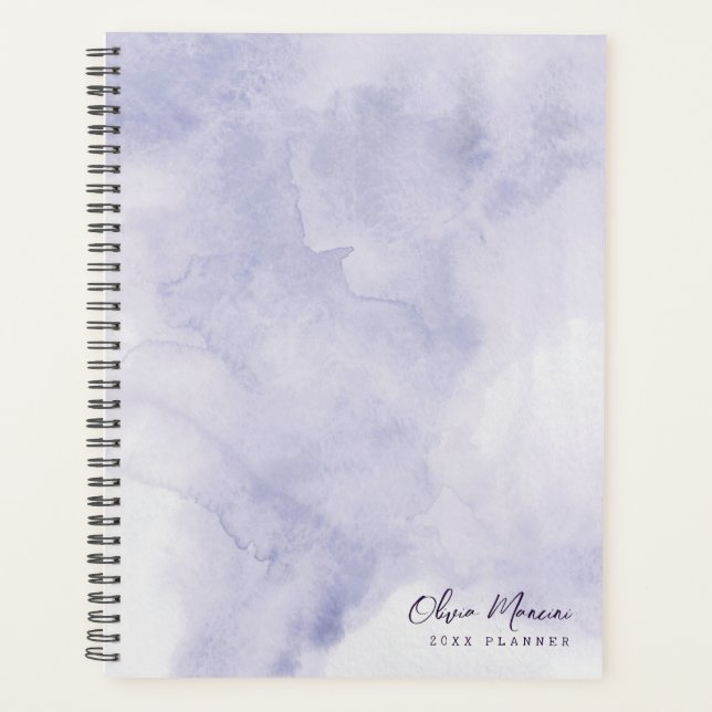 Jolie aquarelle violette (Devant)