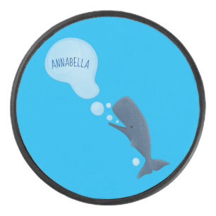 Jolie baleine à sperme soufflant bulles dessin