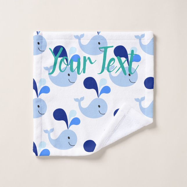 Jolie Baleine Bleue (Gant de toilette)