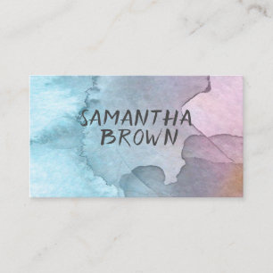jolie bande aquarelle cartes de visite personnalis