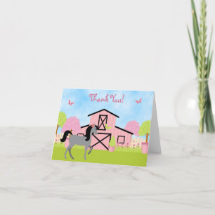 Jolie Barn Horn Merci Cartes