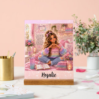 Jolie Bible chrétienne fille arc-en-ciel rose past