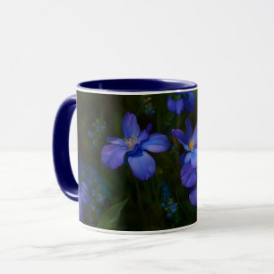 Jolie Blue Dainty Fleurs Garden Art Mug Cup