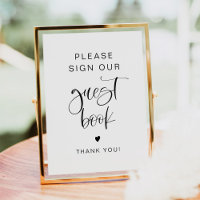 JOLIE Boho Minimalist Sign Our Guest Book Sign