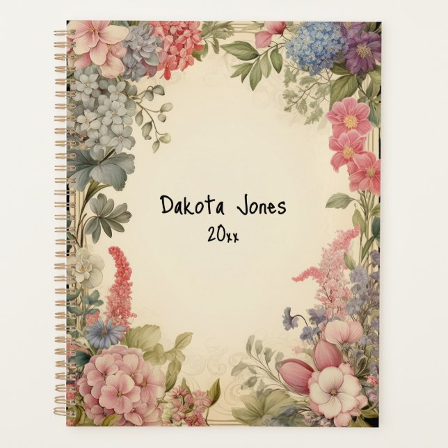 Jolie bordure florale avec fleurs d'Hydrangea (Devant)