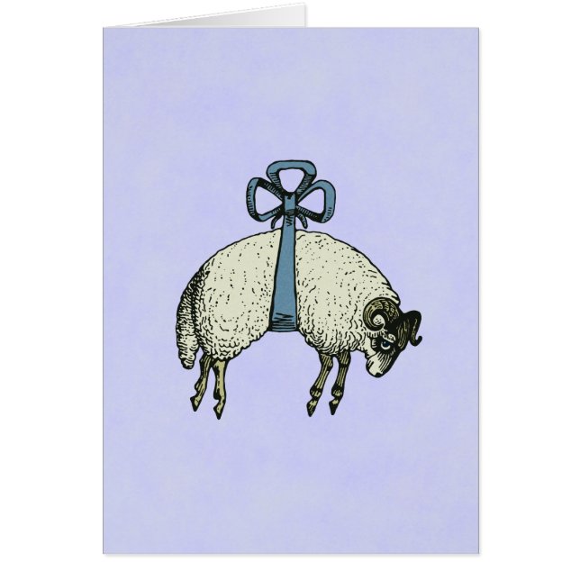 Jolie Bow Sheep CHANGER DE COULEUR ~ Carte (Devant)