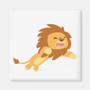 Jolie caricature Lion Magnet