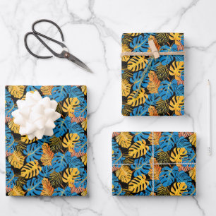 Jolie carrelée motif de feuille tropicale