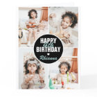 Jolie carte d'anniversaire avec 4 photos pour tout