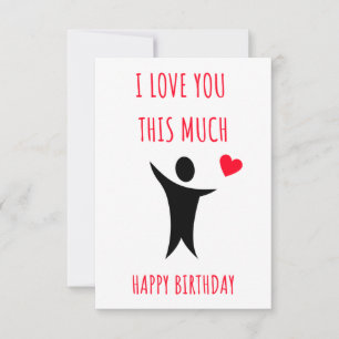 Jolie carte d'anniversaire pour lui et elle