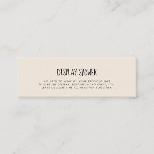 Jolie carte de douche Display moderne insert