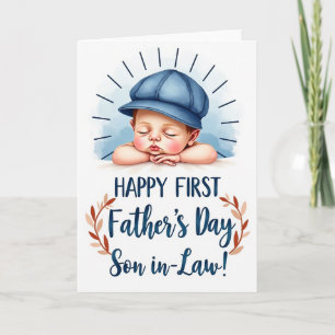 Jolie carte de fête des pères pour fils