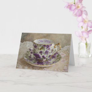 Jolie carte de la fête des mères de Teacup Vintage