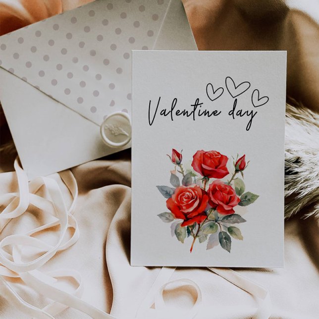 Jolie carte de la Saint-Valentin  (Cute Happy Valentine's Day Card)