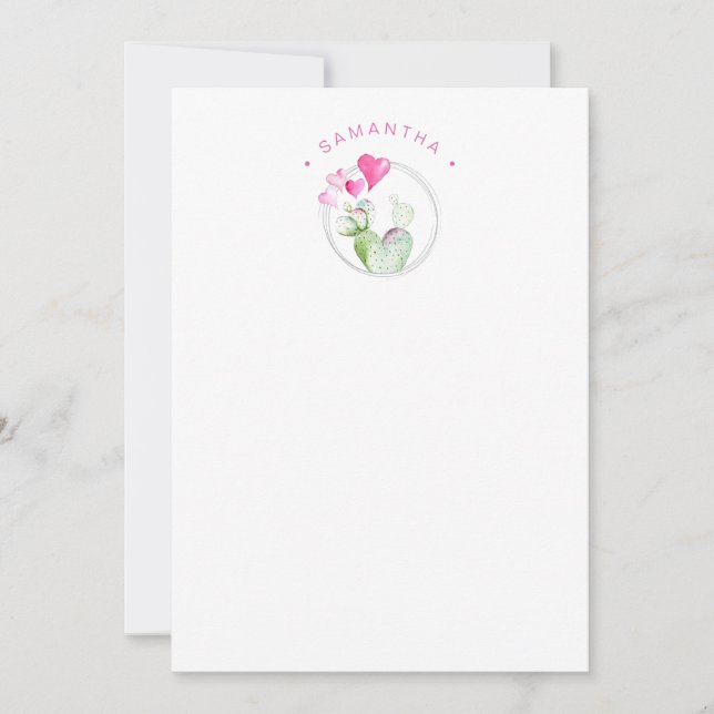 Jolie carte de la Saint-Valentin à l'aquarelle (Devant)