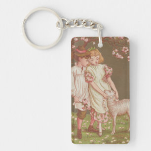 Jolie carte de la Saint-Valentin vintage kitsch, E
