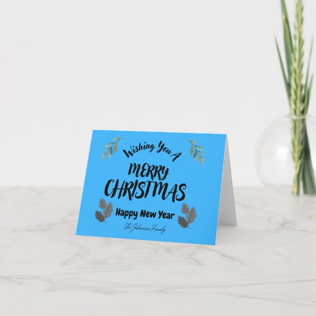 Jolie carte de Noël (Devant)