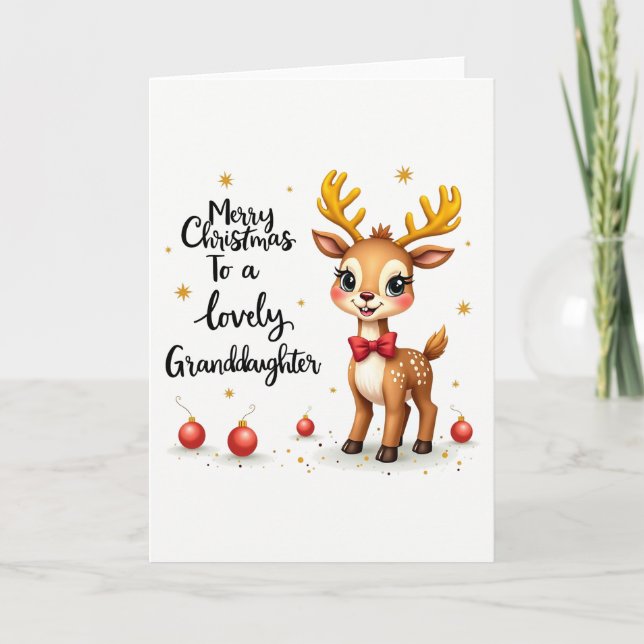 Jolie carte de Noël pour Grandgirl (Devant)
