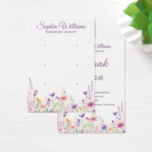 Jolie carte de présentation pour trois paires de b