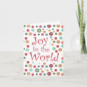 Jolie carte de vacances Pretty Snowflake Polka Dot
