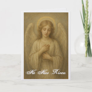 Jolie carte de vœux de Pâques Ange