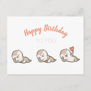 jolie carte postale d'anniversaire