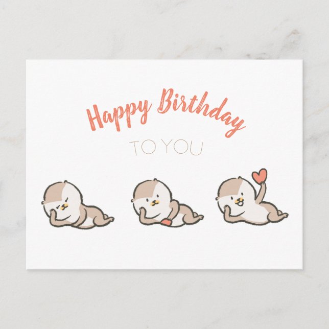 jolie carte postale d'anniversaire (Devant)
