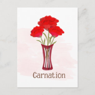 Jolie carte postale de naissance du mois de janvie