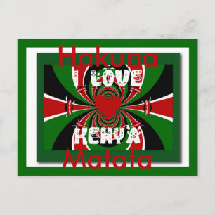 Jolie carte postale Kenya Hakuna Matata