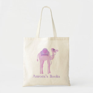 Jolie chameau filles violet sac bibliothèque