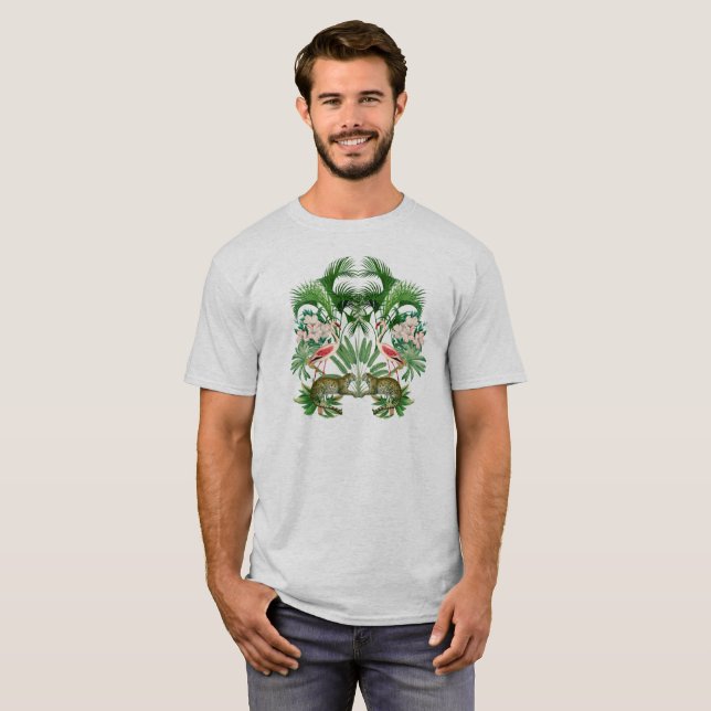 Jolie composition d'animaux tropicaux 2 T-shirt (Devant entier)