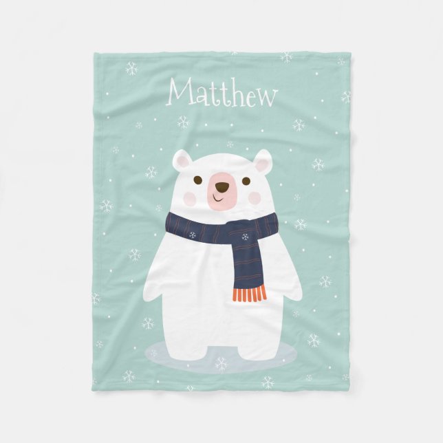 Jolie couverture de l'ours de Noël pour enfants en (Devant)