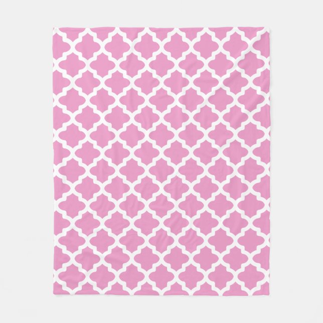 Jolie couverture en polaire Motif rose (Devant)