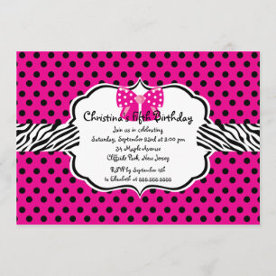 Jolie Diva Invitations Fête de Fille