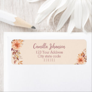 Jolie Elegant Aquarelle Adresse botanique