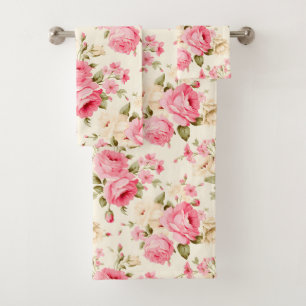 Jolie Elégante Crème Vintage Roses Roses Roses Ros