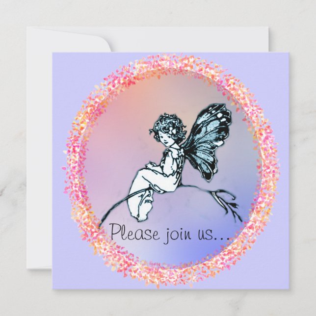 Jolie Fée Vintage, invitation (Devant)