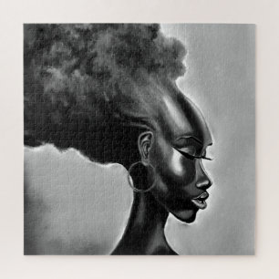 Jolie femme africaine Jigsaw Puzzle Peinture