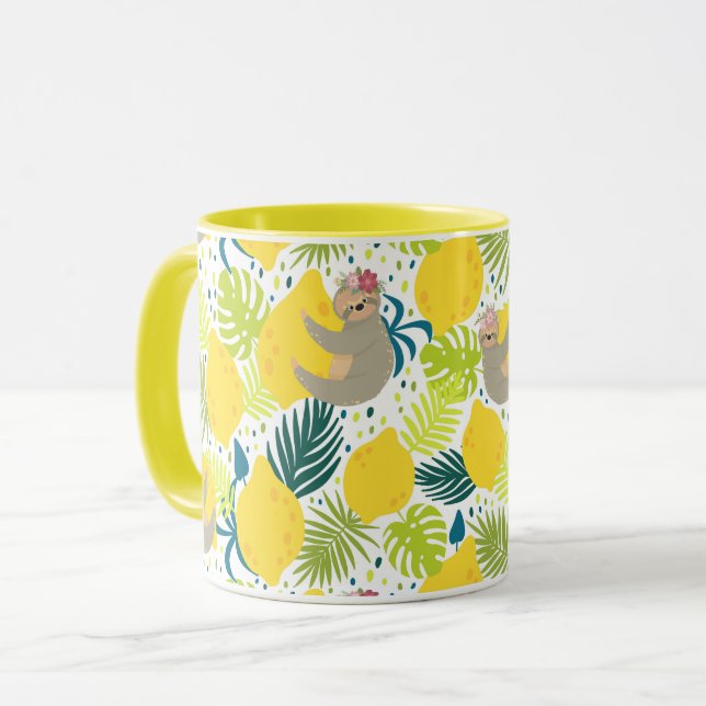 Jolie fentes tropicales Mug (Devant gauche)