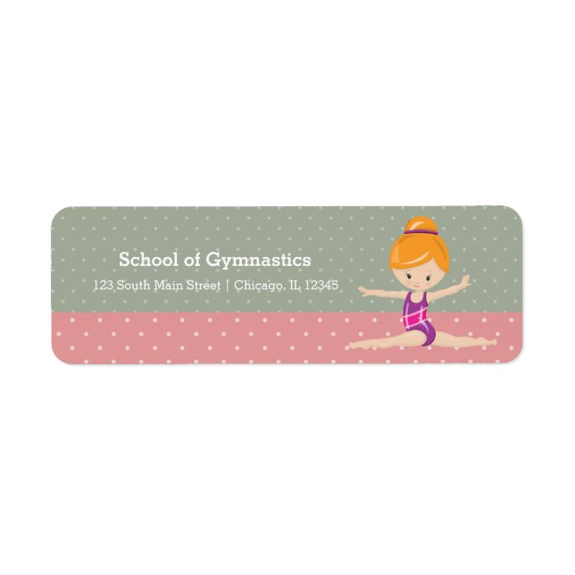 Jolie fille de gymnastique (Devant)