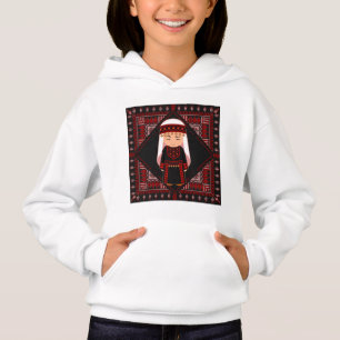 jolie fille palestinienne Broderie rouge tatreez