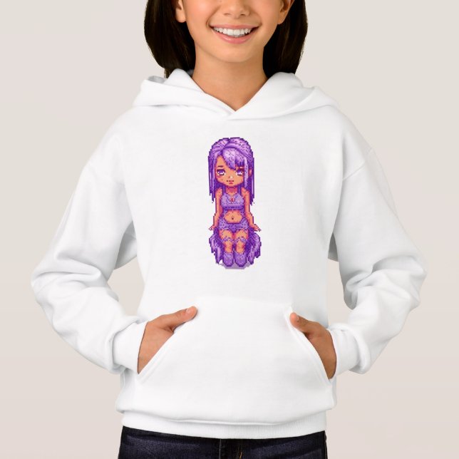 Jolie fille violette   (Devant)