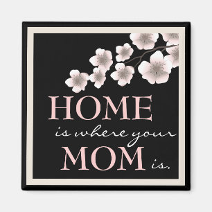 Jolie fleur de cerise Maman & Home Magnet