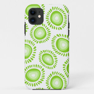 Jolie fleurs vertes funky iPhone 5 Coque