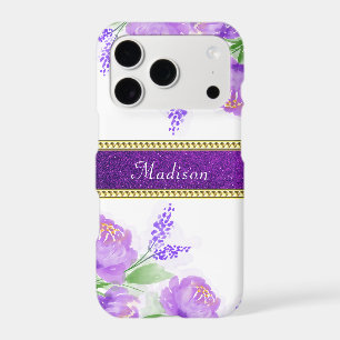 Jolie flore violette or lavande verdure