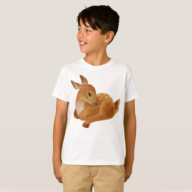 Jolie Gazelle Bébé Pour Enfants T-shirt (Devant entier)